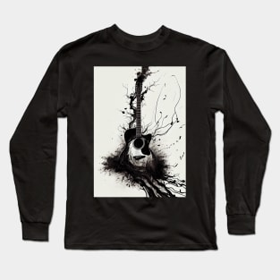 B&W Guitar Dreams Long Sleeve T-Shirt